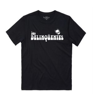 Camiseta Delinqüentes logo oeste negra