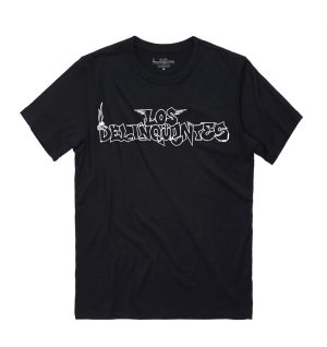 Camiseta Delinqüentes logo alitas negra