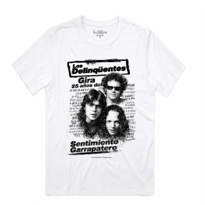 Camiseta 25 años del Sentimiento Garrapatero blanca
