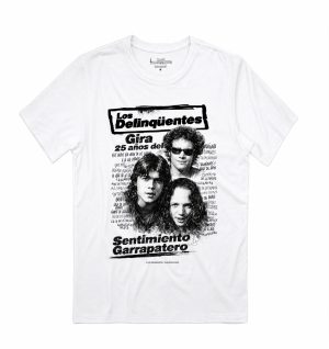Camiseta 25 años del Sentimiento Garrapatero blanca